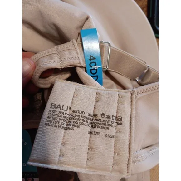 Bali Minimizer Bra US 40DDD Passion for Comfort Underwire Toffee DF3385 NWT - Picture 6 of 6